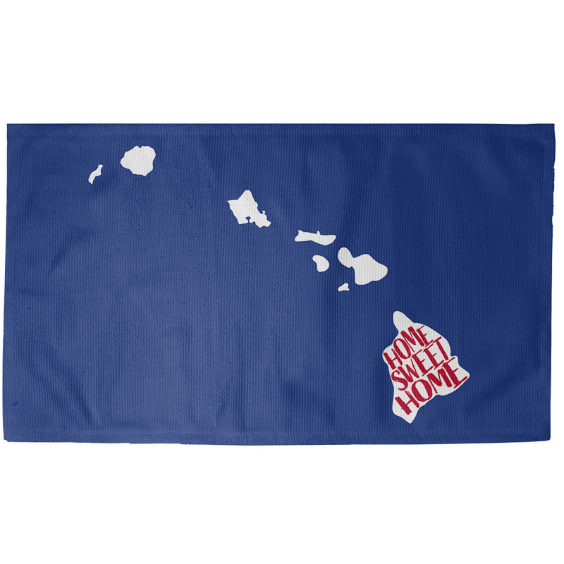 Tapis de la surface bleu hawaiist home, Rectangle 5 pi x 7 pi, Non
