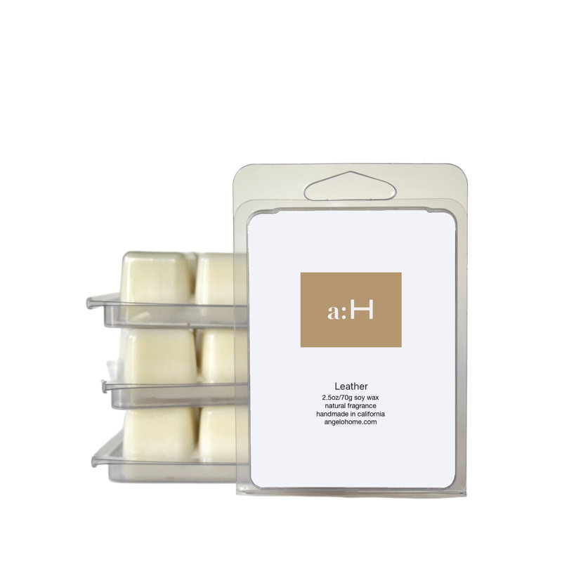 Handcrafted Leather Scented Wax Melts 4-Pack
