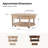 Nikolaus 39.5"W Traditional Solid Wood Base with Caster and Storage Coffee Table-1409667595