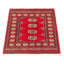 Tapis rouge en laine noué à la main de conception unique 2 pi 7 po x 3 pi 8 po
