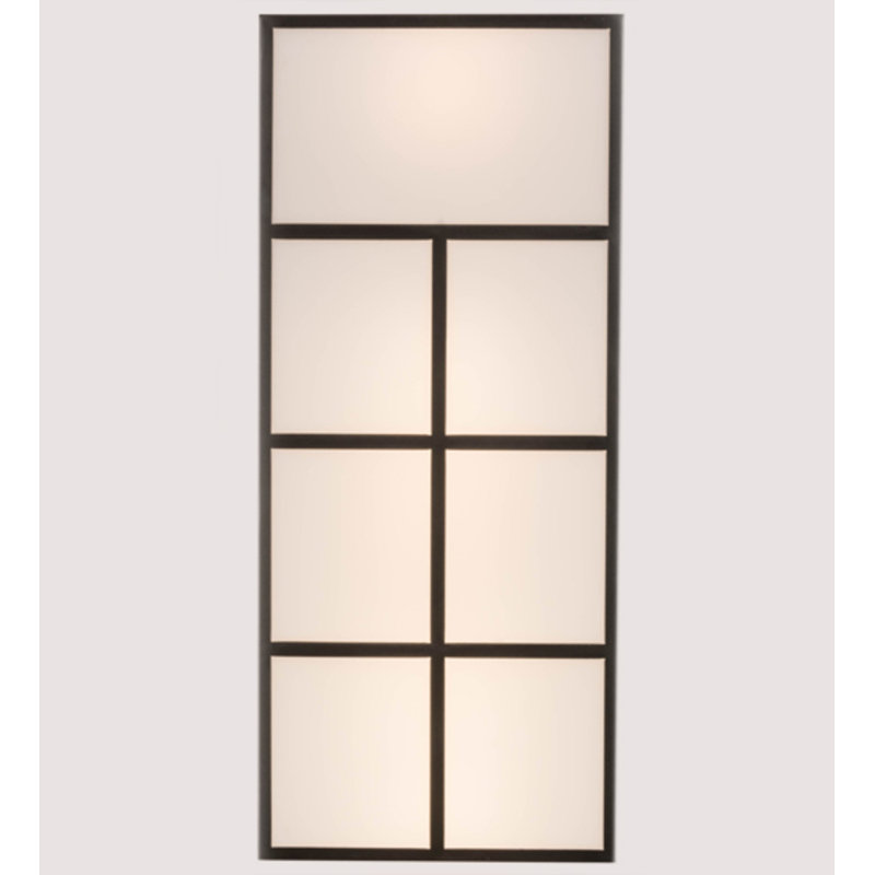 Quadrato 6 - Light Outdoor Wall Lantern, 42" H x 18" W x 8" D