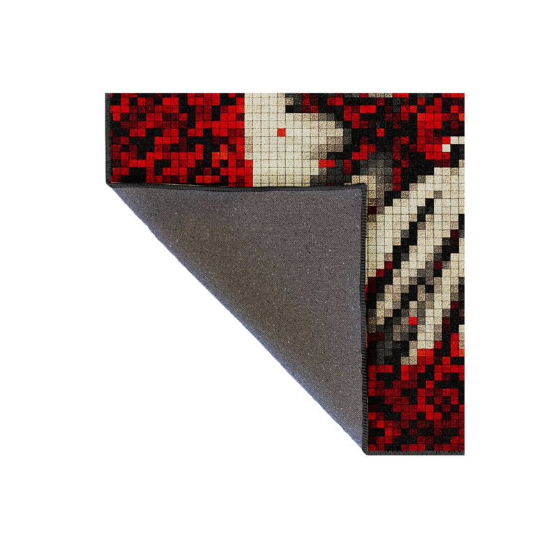 Tapis tissé orange Mosso, 3'3" x 4'11"
