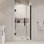 OVE Decors Panama X P 36 po P 74 po Ensemble de porte de douche à charnière pivotante sans cadre avec base H H Alcove, 2025