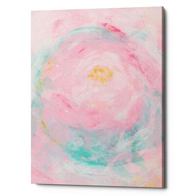 Pink Peony by House of Hampton - Wrapped Canvas Graphic Art Print -  House of HamptonÂ®, 8757827891E4453E82CB9A515CFF7EF8