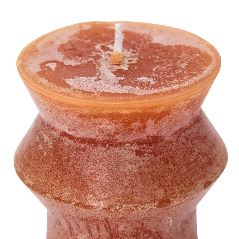 Unscented Totem Pillar Candle, Orange