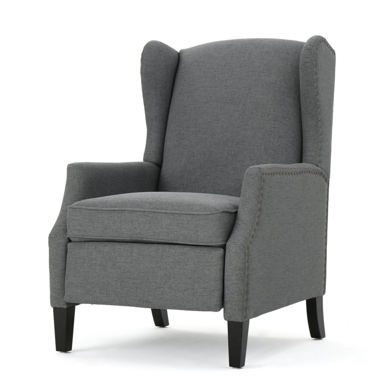 Fauteuil inclinable manuel 26,5 po Boruta, Mélange de polyester gris anthracite