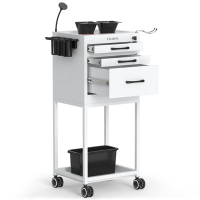 Mobile Utility Cart with Lockable Drawers
