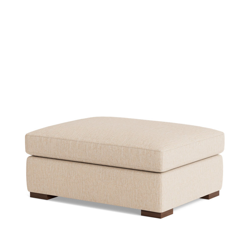 Lucca Ottoman, Performance Weave - Tan