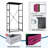 4 Drawer Dresser for Bedroom, Narrow Chest of Drawers, Wooden Top and Study Iron Frame 18"x37.5"-(WxH)