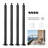 4-Pack Cable Railing Post In Steel Horizontal Hole Deck Railing Post-111624036
