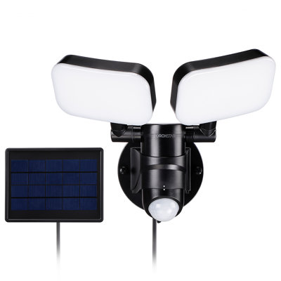 10W Adjustable Heads LED Solar Power Outdoor Security Flood Light with Motion Sensor