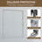 56-60 In. W X 72 In. H Double Sliding Shower Door, Semi-Frameless Bypass Bathroom Sliding Door With 1/4" (6Mm) Tempered Glass For Walk-In Shower, Chrome 24D03-60CX-119866347