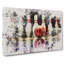 Ten Pin Bowling Watercolour - Wrapped Canvas-61879379