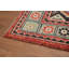Tapis oriental à motif végétal à teinture végétale 8 x 11
