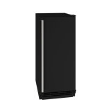 U-Line 15"W. 1 Class 25 Lb. Daily Production Crescent Ice Machine - Black