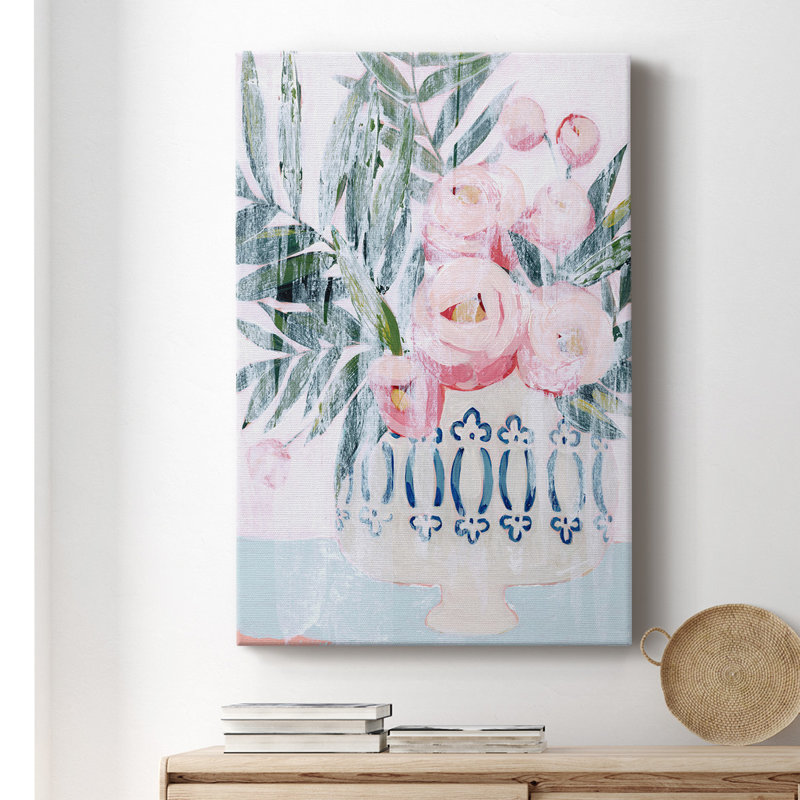 " Bleached Bouquet II " Painting Print, 18" H x 12" W x 1.5" D