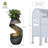 Outdoor Water Fountain Garden Hand Crafted Weather Resistant Floor Fountain with Light