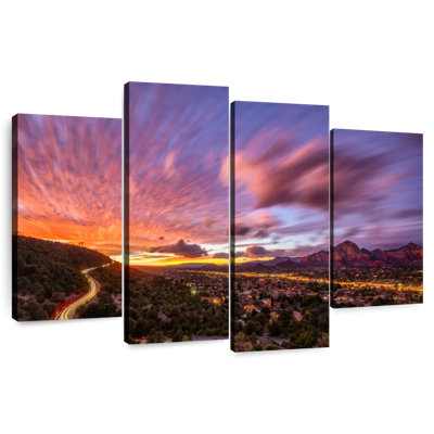 Alvord Sunset Panorama In Beautiful Sedona II