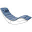 Sun Lounger Pad Cushion BRESCIA PREMIUM 180 x 60 cm Blue