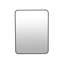 Miroir de salle de bain 24 po x 32 po cadre en aluminium noir