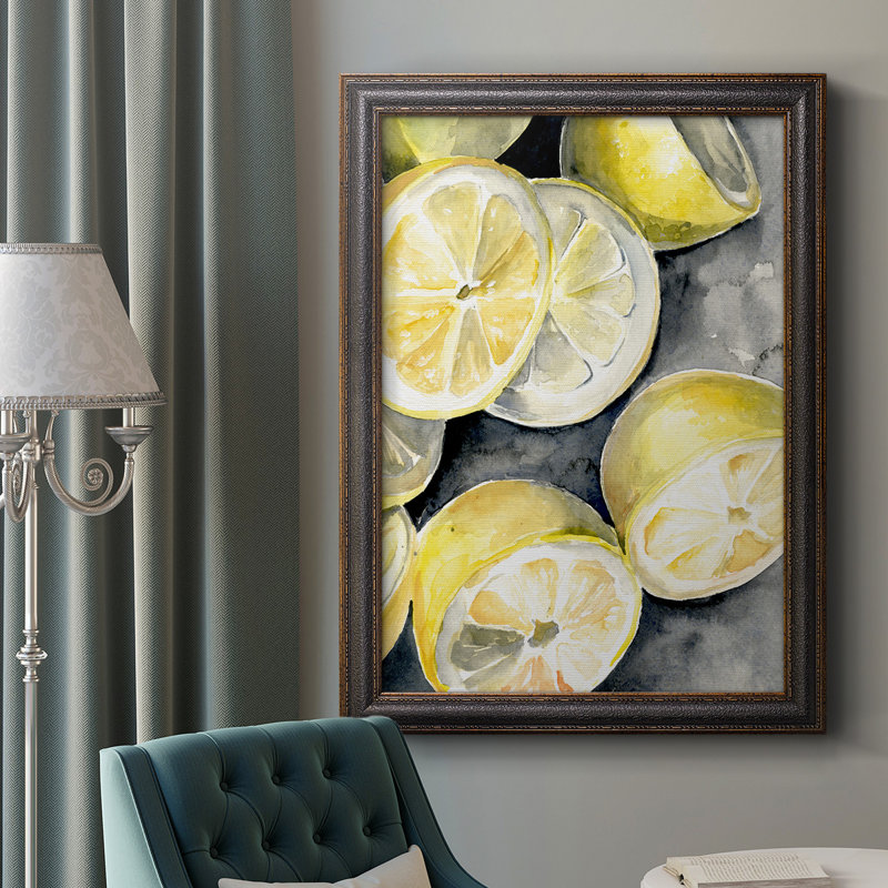 «Lemon Slices II», reproduction sur toile encadrée, H 36 po x l 24 po x P 2,5 po