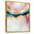 Toile avec cadre flottant or