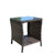 Outdoor Patio Furniture 1 Coffee Table With Clear Tempered Glass-1095766586