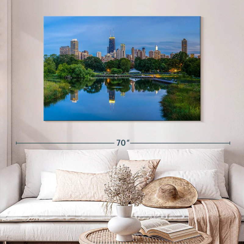 Sirci Chicago depuis Lincoln Park, H 34 po x l 51 po