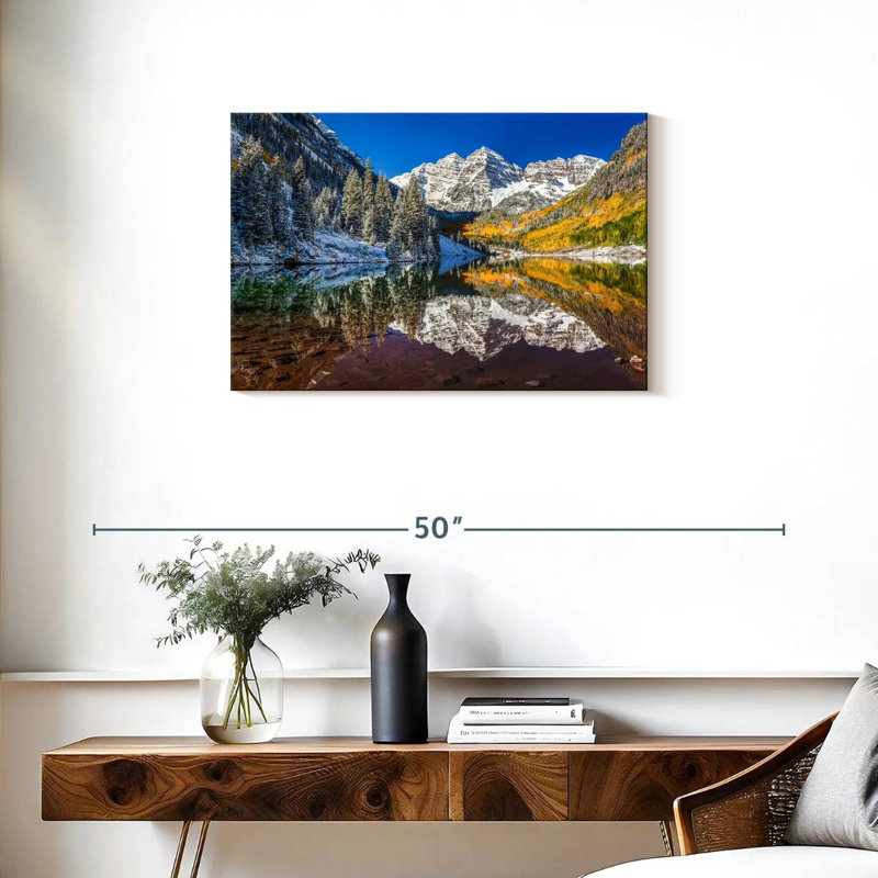 Alvord Majestic Maroon Bells, H 20 po x l 30 po
