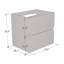 Meuble-lavabo simple 23,6 po avec dessus Kaydin-736242316