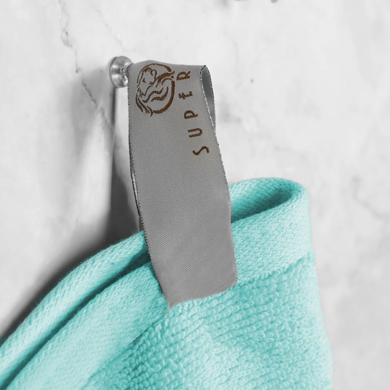 Cyan Ultra-Soft Cotton 2-Piece Bath Towel Set