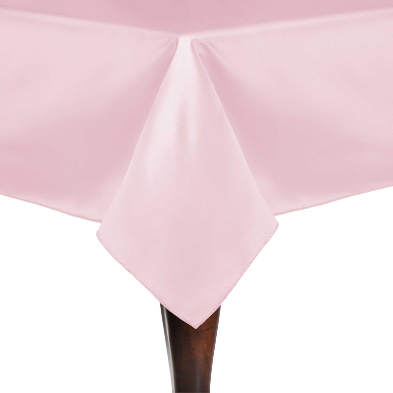Ultimate Textile Rectangular Tablecloth, 108" x 60", 1, Ice Pink