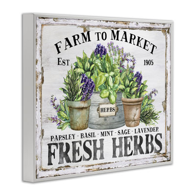  «Farmhouse Fresh Herbs», estampe numérique par Creatif Belle