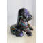 Nifao Collection Fibreglass Gorilla Statue Coloured with Dripping paint 14" x 15" x 17"H