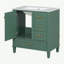 Ensemble de meuble-lavabo moderne 30 po avec lavabo 30 po, ensemble de rangement pour salle de bain avec porte à fermeture douce et 3 tiroirs, structure en bois massif