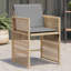 Outdoor Patio Dining Armchair with Cushion-1396744884-1396744885