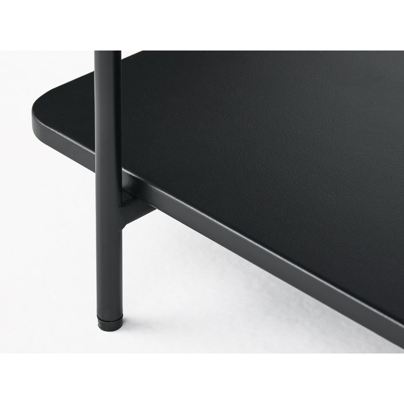 Teige Coffee Table with Storage, Black