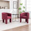 Chaise courbée en velours 29,13 po de hauteur-2142865527