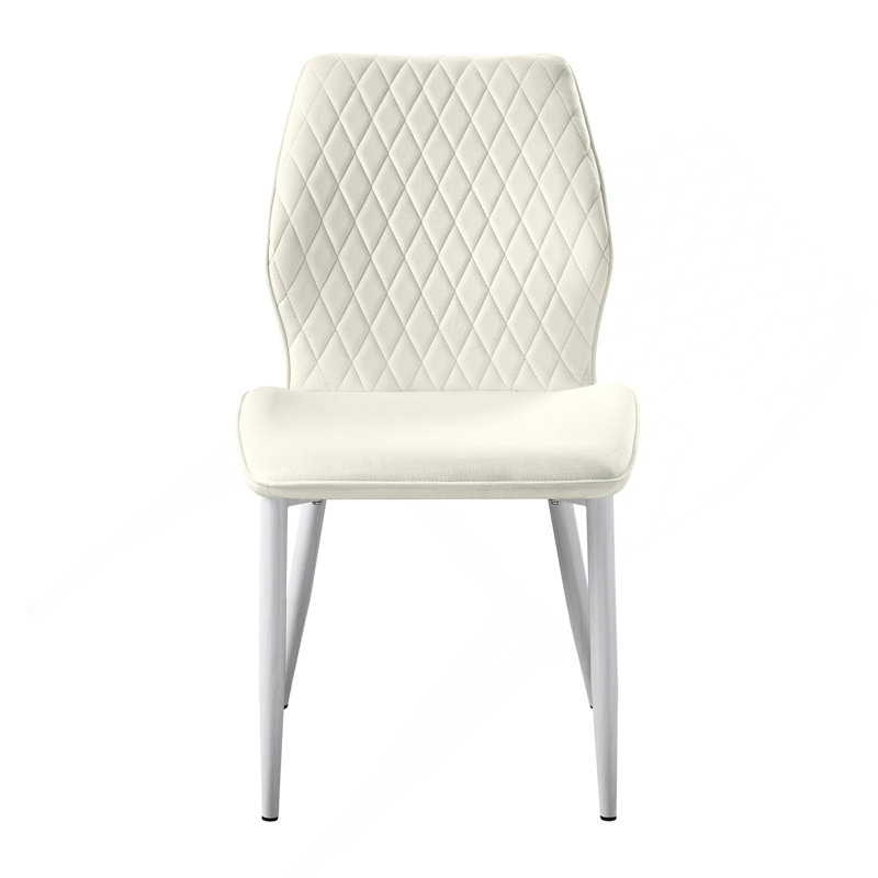 Ensemble de 2 chaises d'appoint Modern, Blanc