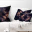  Coussin lombaire abstrait à motif floral fractal