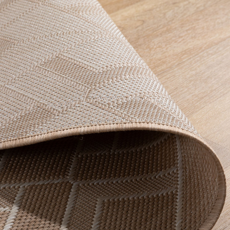 Doon Indoor / Outdoor Area Rug, Rectangle 200cm x 250cm, Beige