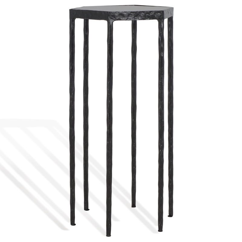 Galvin Marble Top Drink Table, Black