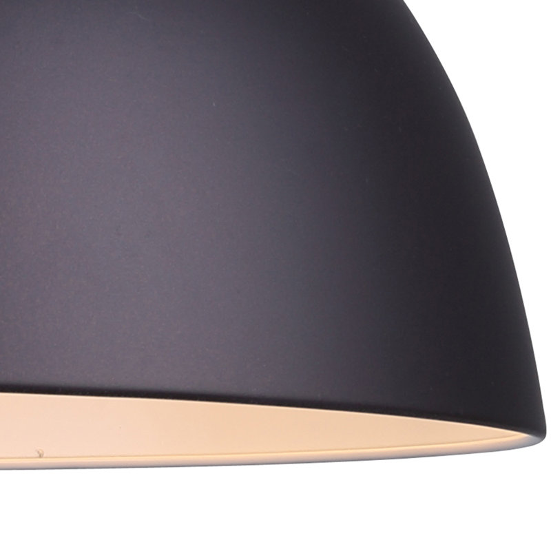 Luminaire suspendu en forme de dôme à 1 lumière Almeeta, Bronze huilé, H 62,5 po x l 16 po x P 16 po