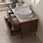 Meuble-lavabo de 36 pouces, autoportant ou fixé au mur avec lavabo intégré en céramique et tiroirs à fermeture en douceur-349961357