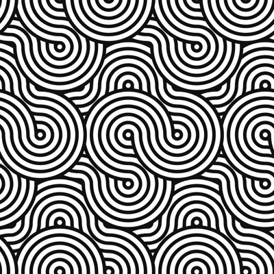 Cindelyn, motif circulaire par Alpha-C - impression sur toile tendue