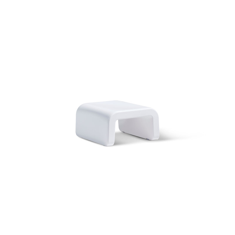 Line Outdoor Ottoman, Highcloud White
