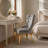 Modern Velvet Upholstered Dining Chair with Tufted Back, Nailhead Trim-225389099