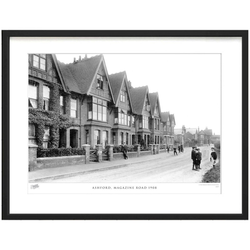 Ashford, Magazine Road 1908 - Single Picture Frame Print, 45cm H x 60cm W x 2.3cm D