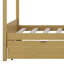 Lit en bois avec 2 tiroirs, lit Montessori House avec support en lattes de bois, aucun sommier nécessaire-130803738-130803740