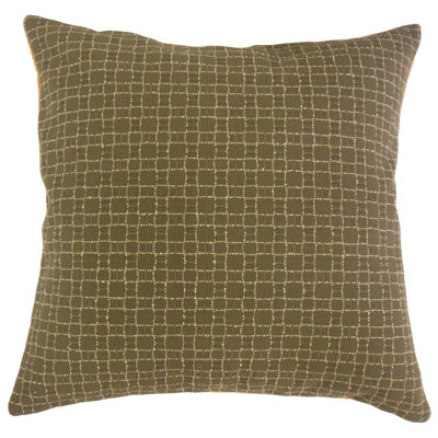 Uzo Plaid Reversible Throw Pillow
